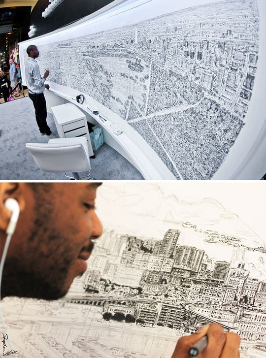 Amazing, Detailed Drawings from One Glance