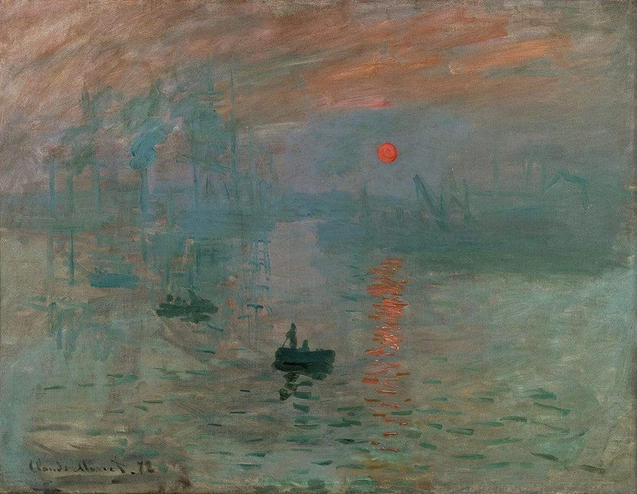 drewsrainbows Handpainted Reproductions Impression Sunrise by Claude Monet  (hand-painted reproduction) Like Picasso-Monet-van Gogh-Matisse