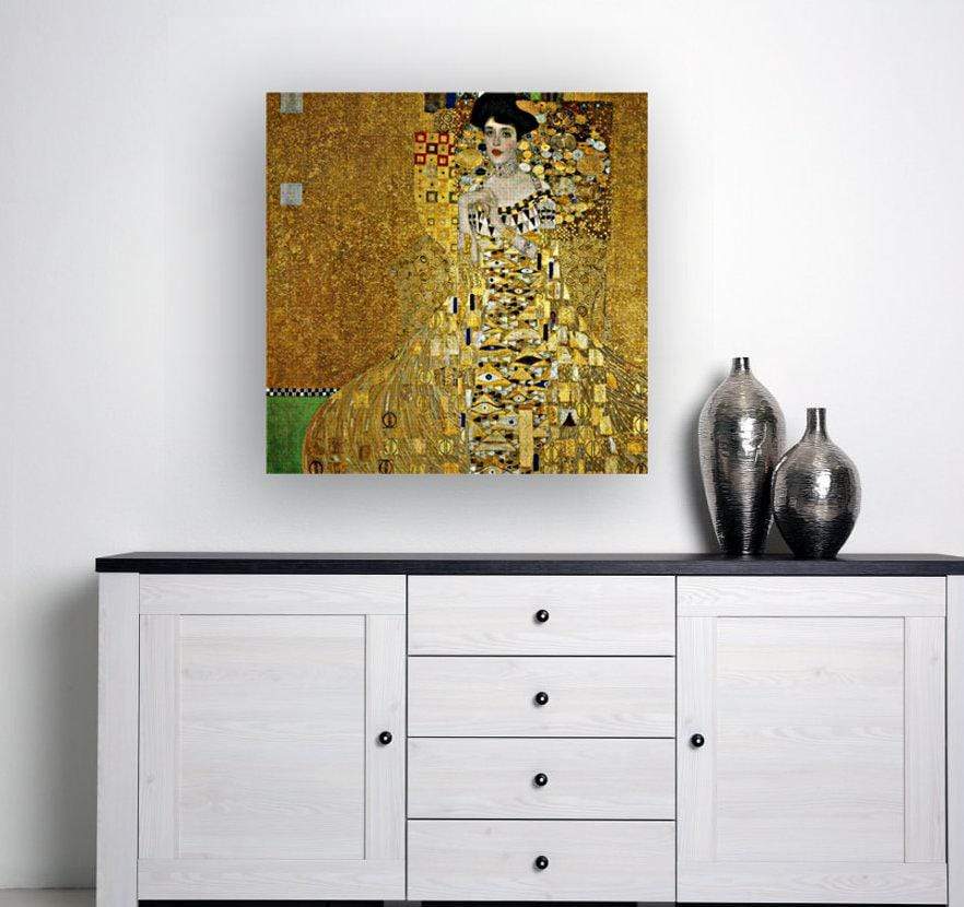 drewsrainbows Handpainted Reproductions Portrait of Adele Block-Bauer by Gustav Klimt  (hand-painted reproduction) Like Picasso-Monet-van Gogh-Matisse
