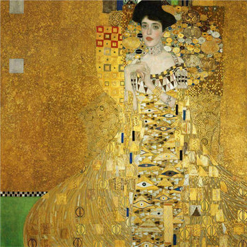 drewsrainbows Handpainted Reproductions Portrait of Adele Block-Bauer by Gustav Klimt  (hand-painted reproduction) Like Picasso-Monet-van Gogh-Matisse