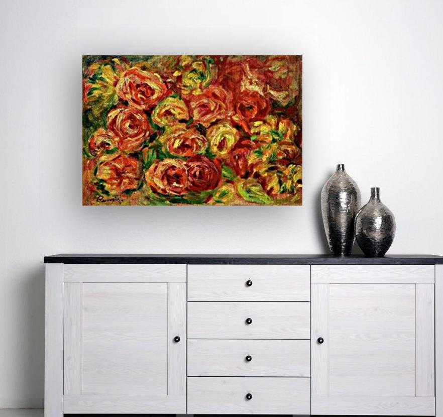 drewsrainbows Handpainted Reproductions Armful of Roses by Pierre Auguste Renoir (hand-painted reproduction) Like Picasso-Monet-van Gogh-Matisse