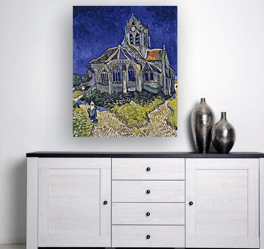 drewsrainbows Handpainted Reproductions The Church at Auvers by Vincent Van Gogh  (hand-painted reproduction) Like Picasso-Monet-van Gogh-Matisse