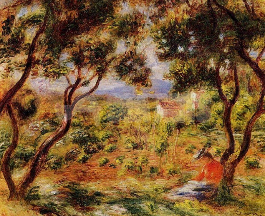 drewsrainbows Handpainted Reproductions The Vineyards of Cagnes by Pierre Auguste Renoir (hand-painted reproduction) Like Picasso-Monet-van Gogh-Matisse