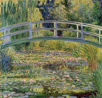 drewsrainbows Handpainted Reproductions The Water Lily Pond & Japanese Bridge by Claude Monet  (hand-painted reproduction) Like Picasso-Monet-van Gogh-Matisse