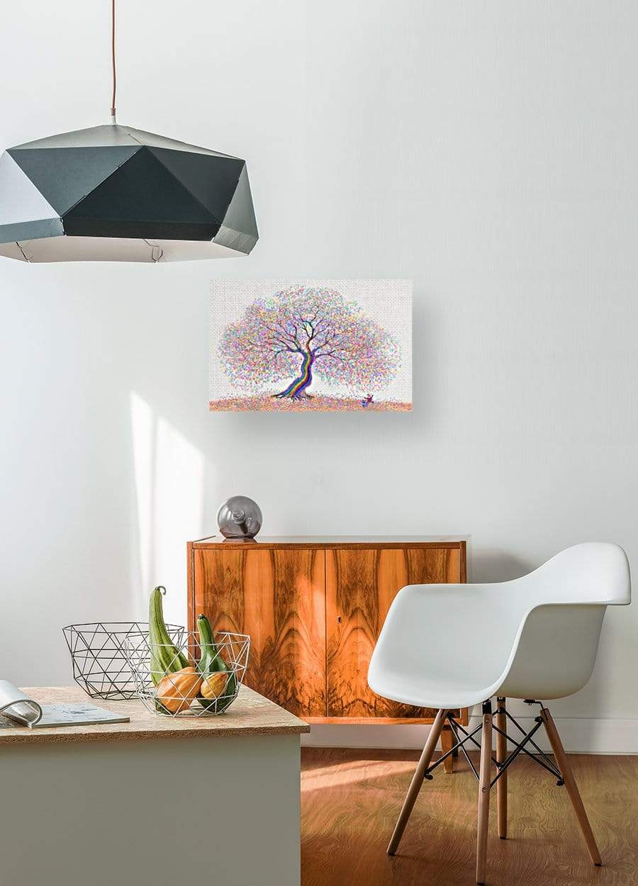 drewsrainbows Illustrations Best Friends Under The Rainbow Tree Like Picasso-Monet-van Gogh-Matisse