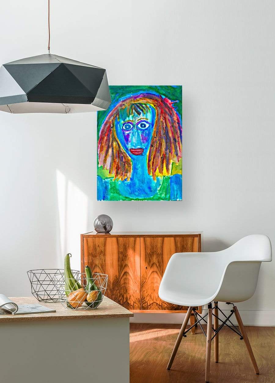 drewsrainbows Illustrations BLUE LADY Like Picasso-Monet-van Gogh-Matisse