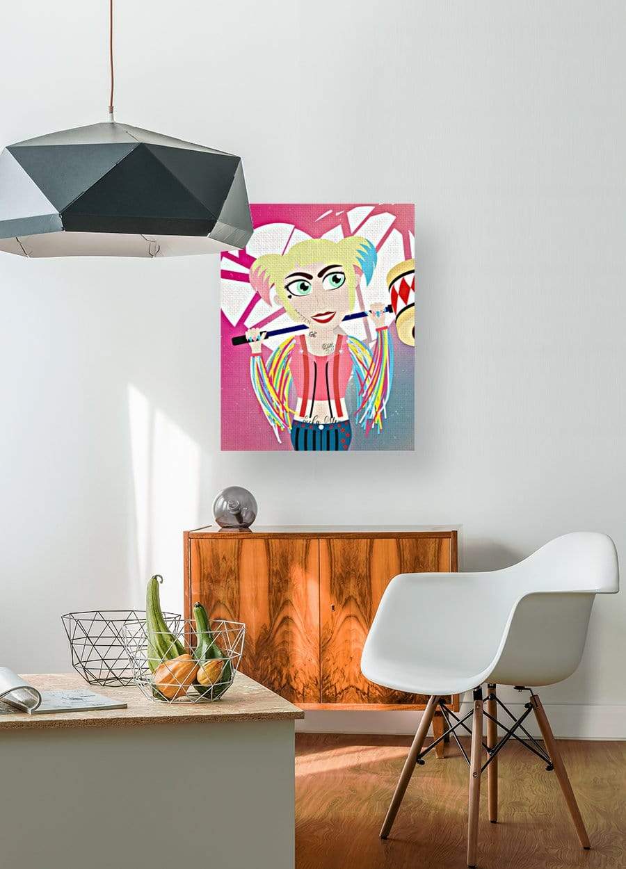 drewsrainbows Illustrations HARLEY QUINN BOP Like Picasso-Monet-van Gogh-Matisse