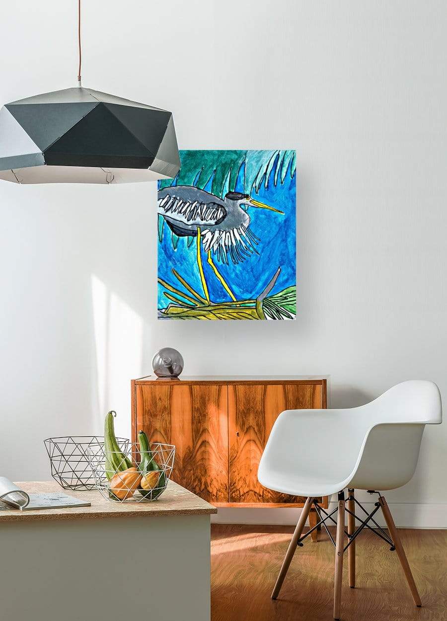 drewsrainbows Illustrations HIDING BIRD Like Picasso-Monet-van Gogh-Matisse