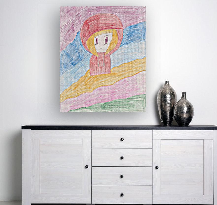 drewsrainbows Illustrations RAINBOW GIRL Like Picasso-Monet-van Gogh-Matisse