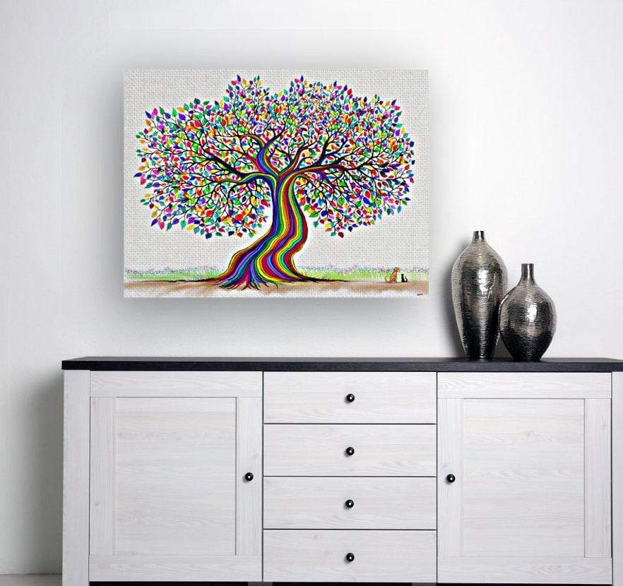 drewsrainbows Illustrations Rainbow Tree Friends Like Picasso-Monet-van Gogh-Matisse