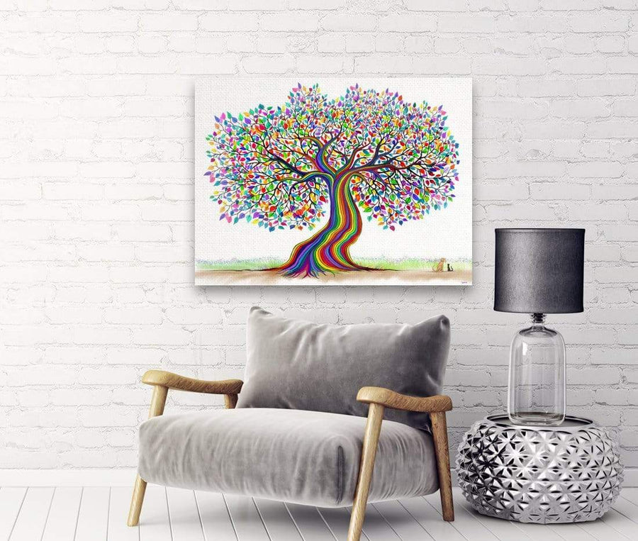 drewsrainbows Illustrations Rainbow Tree Friends Like Picasso-Monet-van Gogh-Matisse