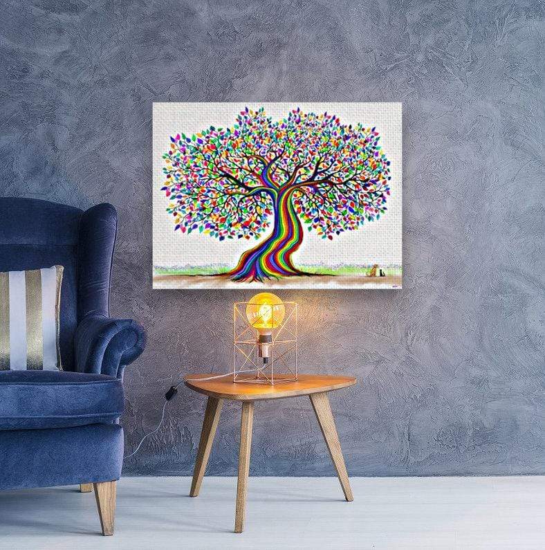 drewsrainbows Illustrations Rainbow Tree Friends Like Picasso-Monet-van Gogh-Matisse