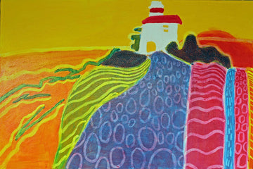 drewsrainbows painting LIGHTHOUSE INSPIRATION #2 Like Picasso-Monet-van Gogh-Matisse