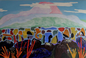 drewsrainbows painting MOUNT FUJI INSPIRATION Like Picasso-Monet-van Gogh-Matisse