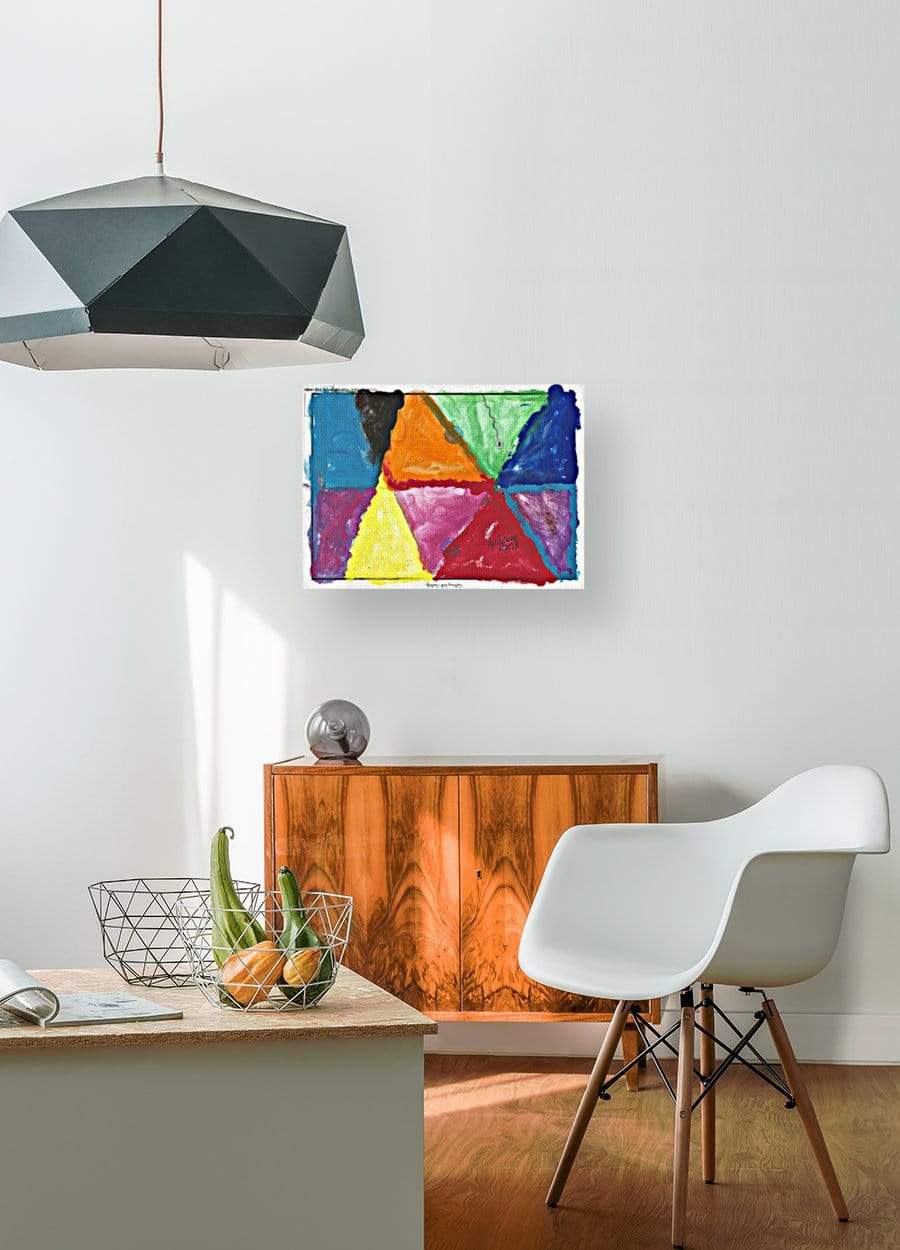 drewsrainbows painting Rainbow Kaleidoscope Like Picasso-Monet-van Gogh-Matisse