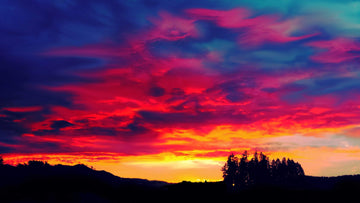 drewsrainbows Photography Colorful Painted Sunset Like Picasso-Monet-van Gogh-Matisse