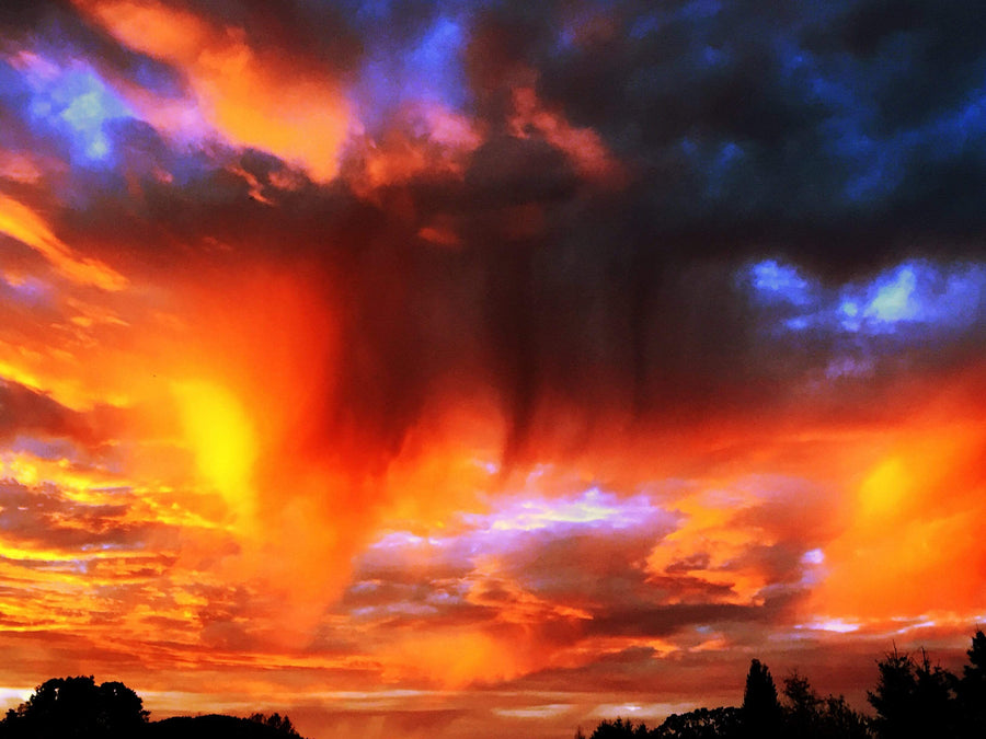 drewsrainbows Photography Sunset Storm Like Picasso-Monet-van Gogh-Matisse